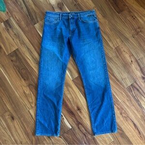 Mavi Straight Leg Blue Jeans